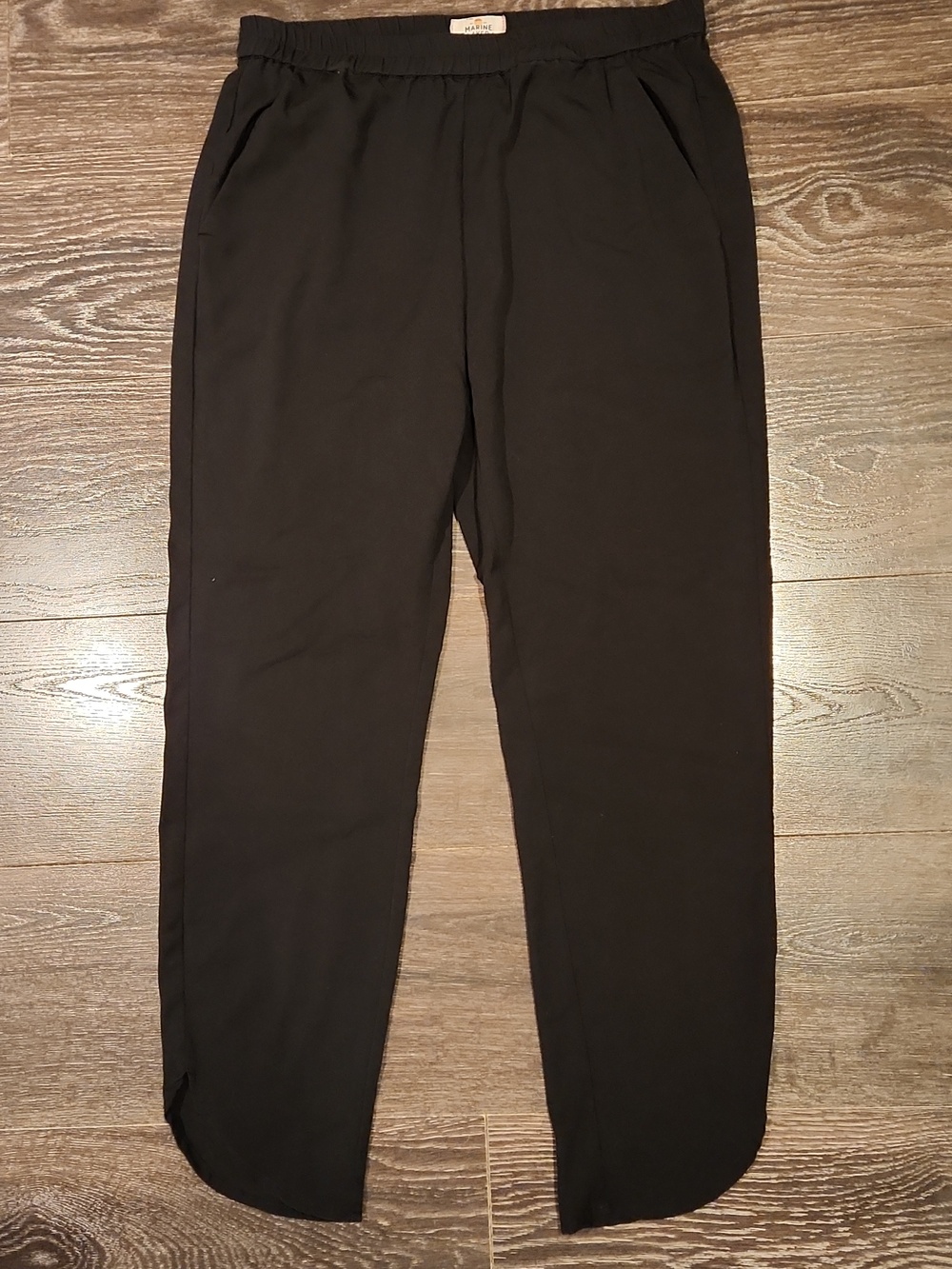 ❤️ MARINE LAYER ALLISON PANTS - HIGH RISE, PULL ON IN BLACK, MEDIUM - Picture 7 of 14